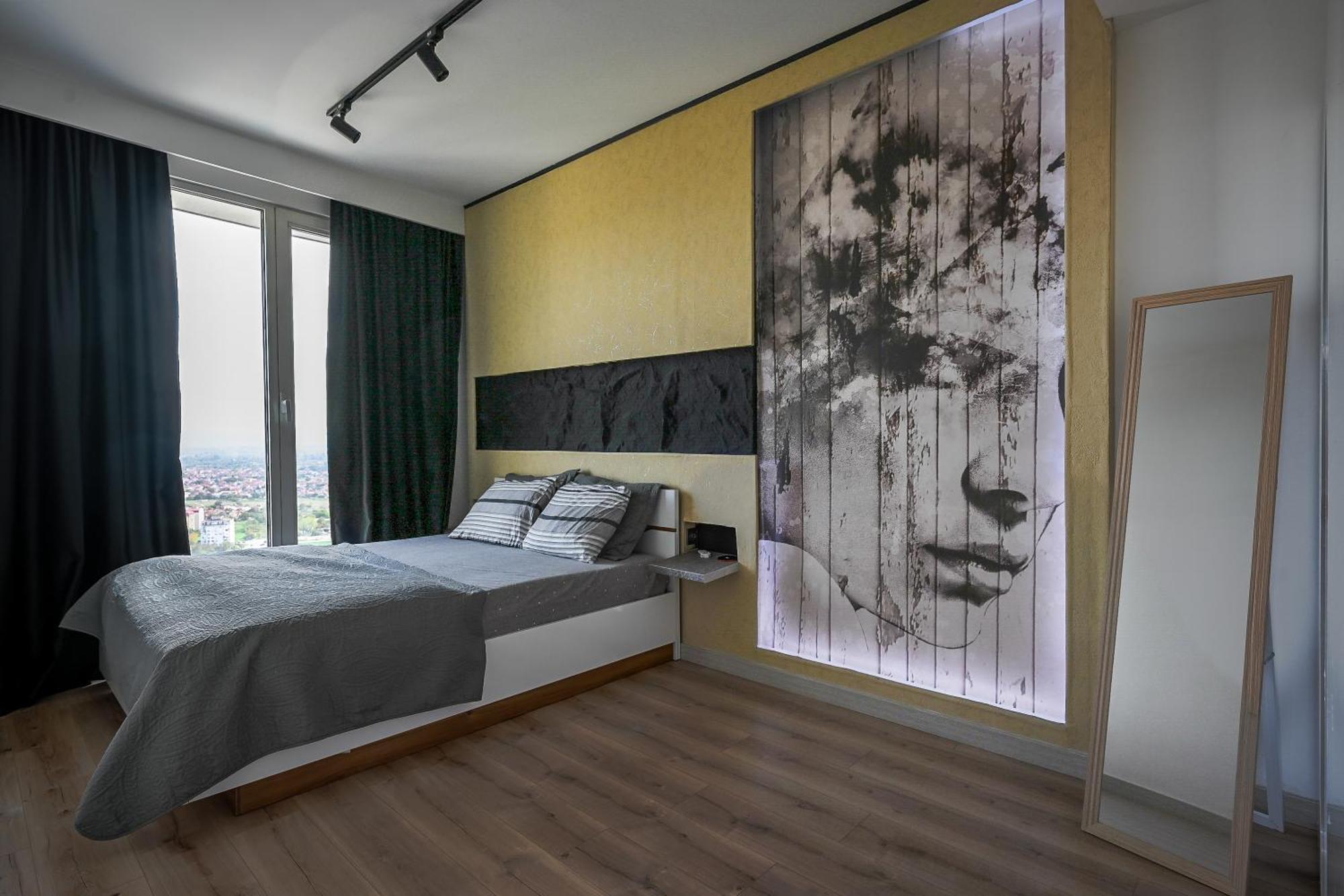 Alfred Sky Smart Apartment 29Th Spa Included Skopje Exterior photo
