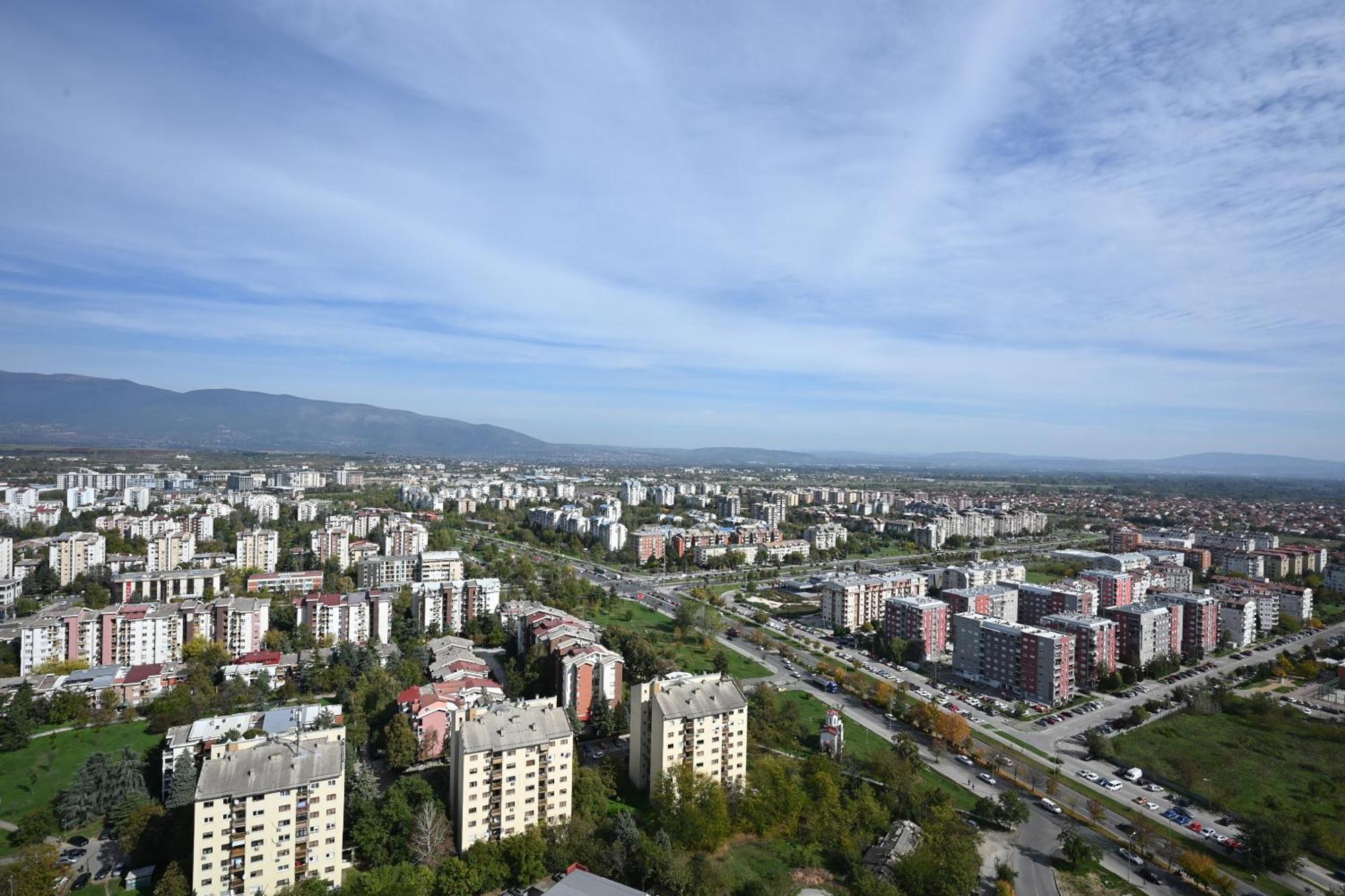 Alfred Sky Smart Apartment 29Th Spa Included Skopje Exterior photo